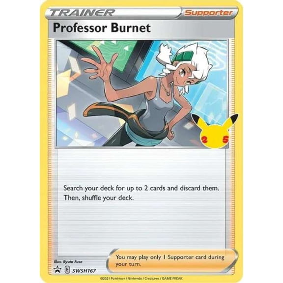 Pokemon Sword & Shield Promo  Professor Burnet SWSH167 [Pikachu Stamp]