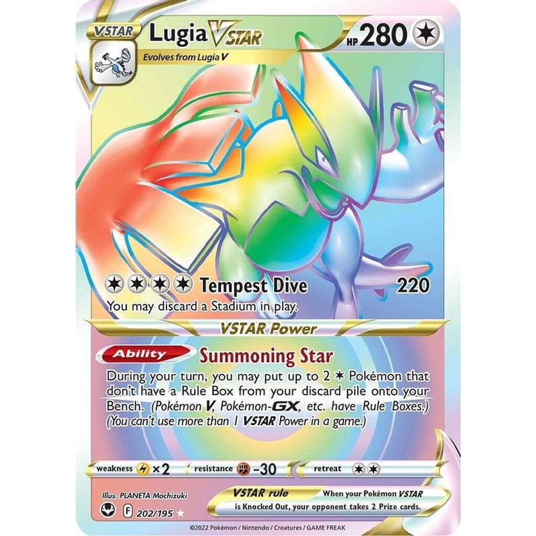Pokemon Sword & Shield Silver Tempest Secret Rare Lugia VSTAR #202 (Secret) - Walmart.com Pokemon Sword & Shield Silver Tempest Secret Rare Lugia VSTAR #202 (Secret) - Walmart.com
