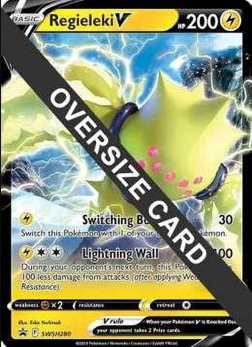 Pokemon Sword & Shield Silver Tempest Ultra Rare Regieleki V SWSH280  (Oversized) - Walmart.com
