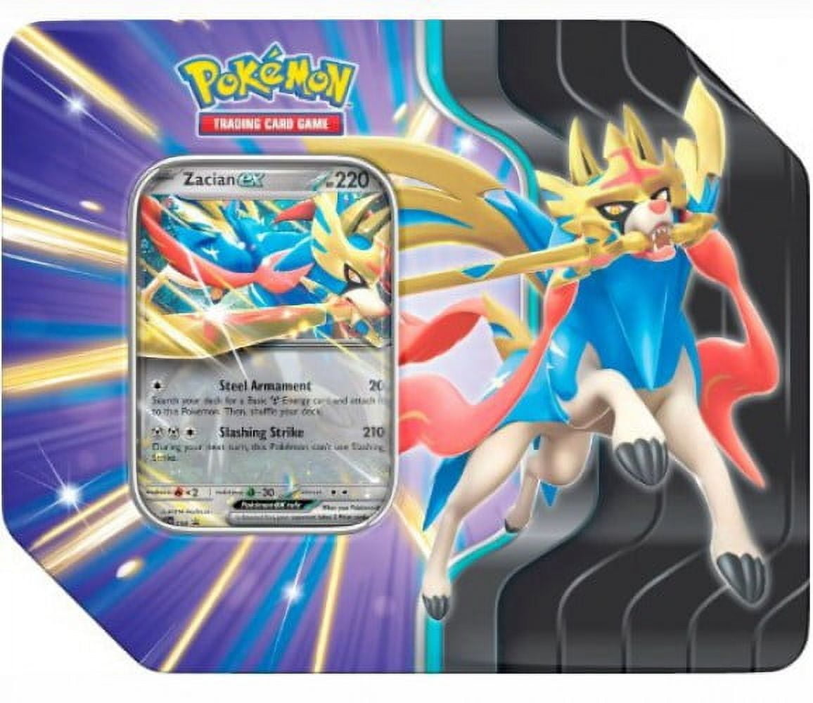 Pokemon Zacian ex Tin Set, Sword & Shield Slashing Legends, 5