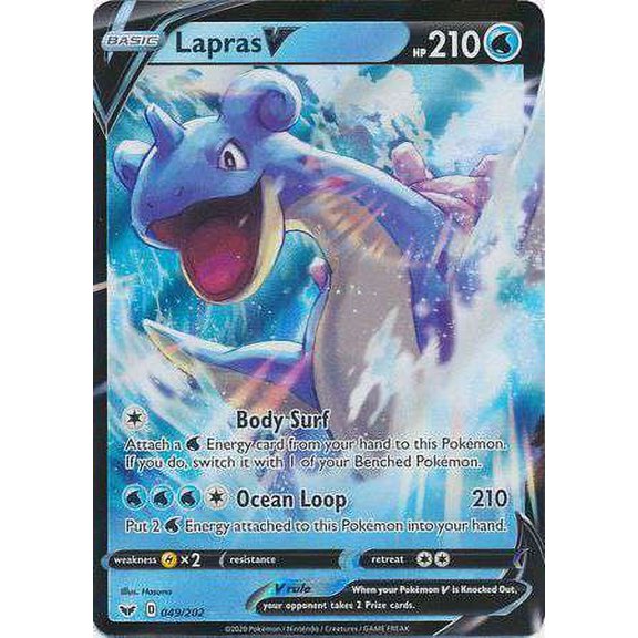 Pokemon Sword and Shield Lapras V #49