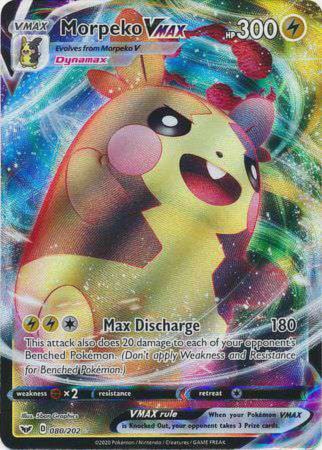 morpeko pokemon card value Trading Game Sword & Shield Promo Swsh012 [1] Spark (20) This attack does 20 damage to 1 of your opponents Benched Pokemon Pokemon Trading Card Game Sword