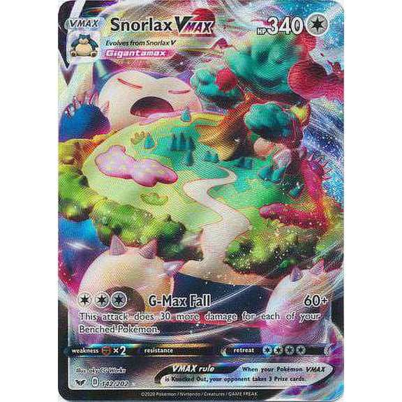 Pokemon Sword and Shield Snorlax VMAX #142