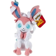 Pokemon Sylveon 8" Plush Stuffed Animal Toy - Sylveon Evolution - Officially Licensed - Gift for Kids