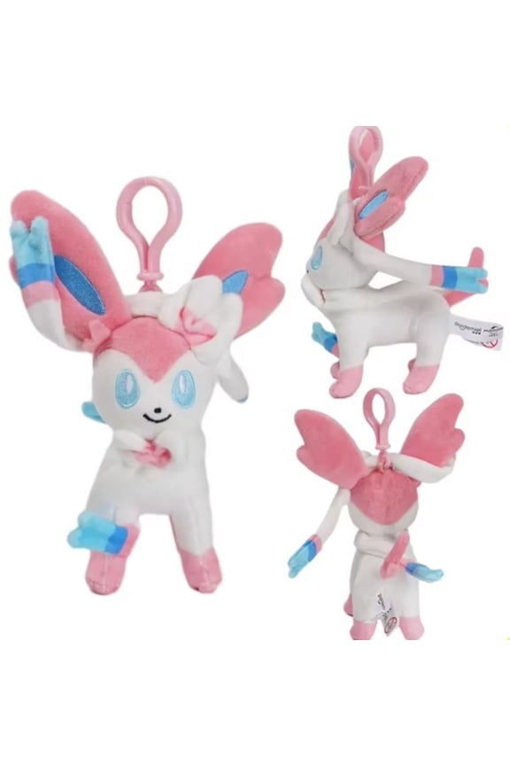 Pokemon Sylveon Plush Keychain Plush Clip Backpack Clip 1 count