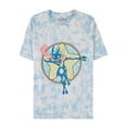 thumbnail image 1 of Pokemon T Shirt Greninja Circle Print Logo new Official Mens Dip Dye White, 1 of 3