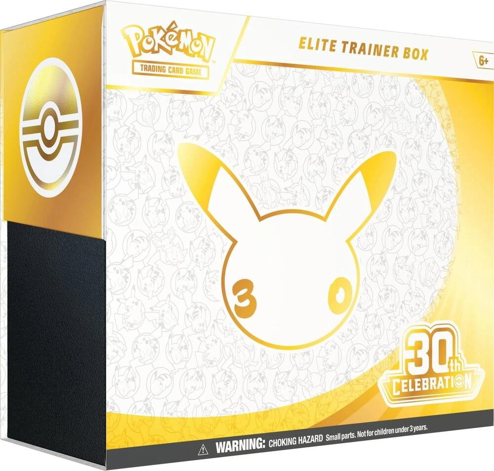 Pokémon, TCG: 30th Celebration Elite Trainer Box, 9 Booster Packs