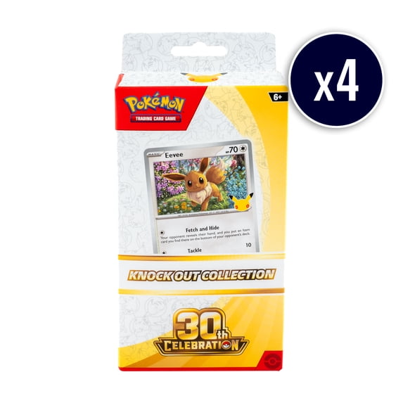 Pokemon TCG: 30th Celebration Knock Out Collection 4-Count Bundle