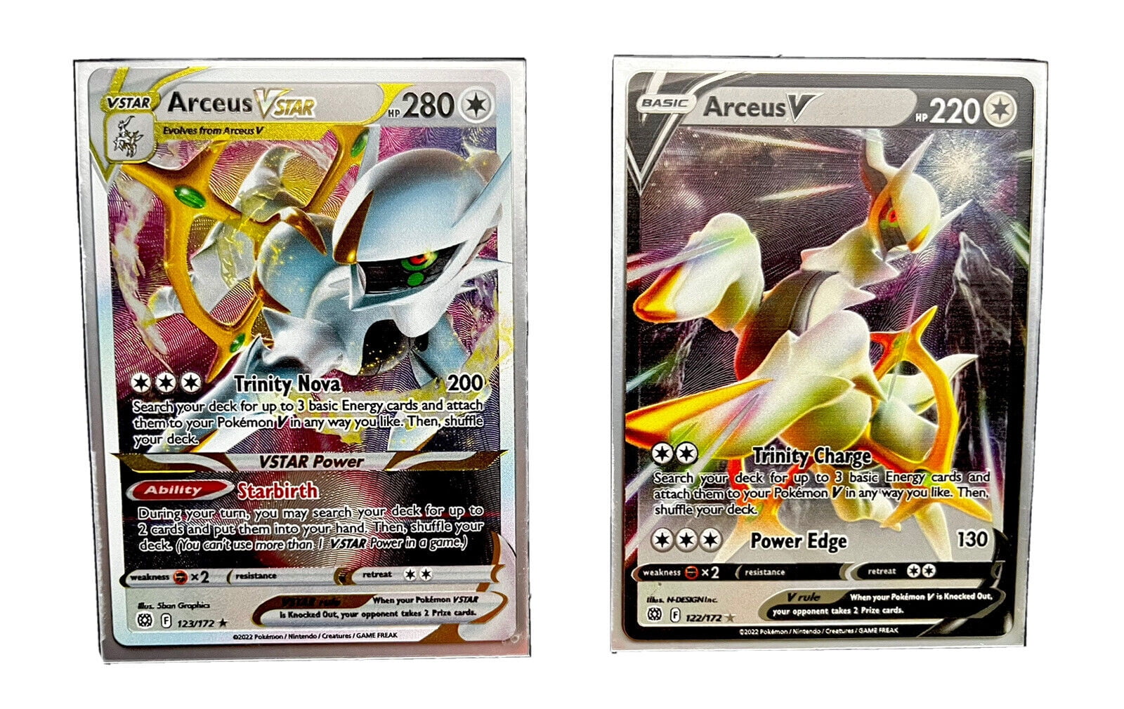 Pokemon coleção com figura arceus v