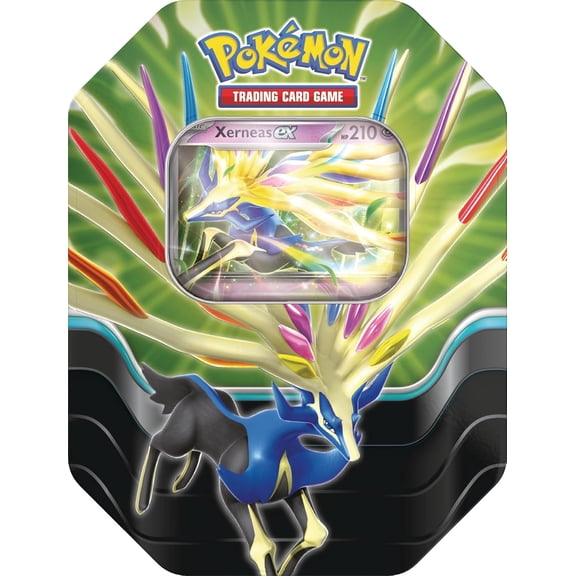 Pokemon TCG: Azure Legends Tin Xerneas ex (4 Booster Packs & 1 Foil Promo Card)