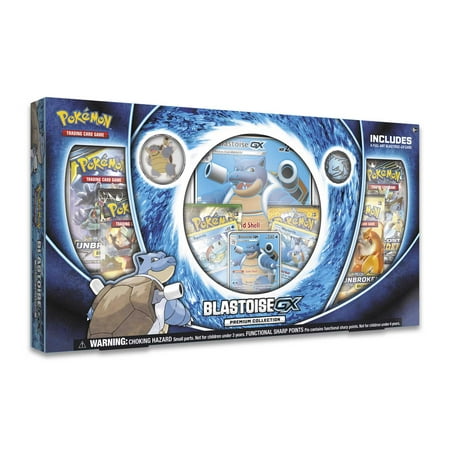 Pokemon TCG: Blastoise Premium GX Box- Featuring Blastoise-GX, Wartortle and Squirtle | 6 Booster Packs Included