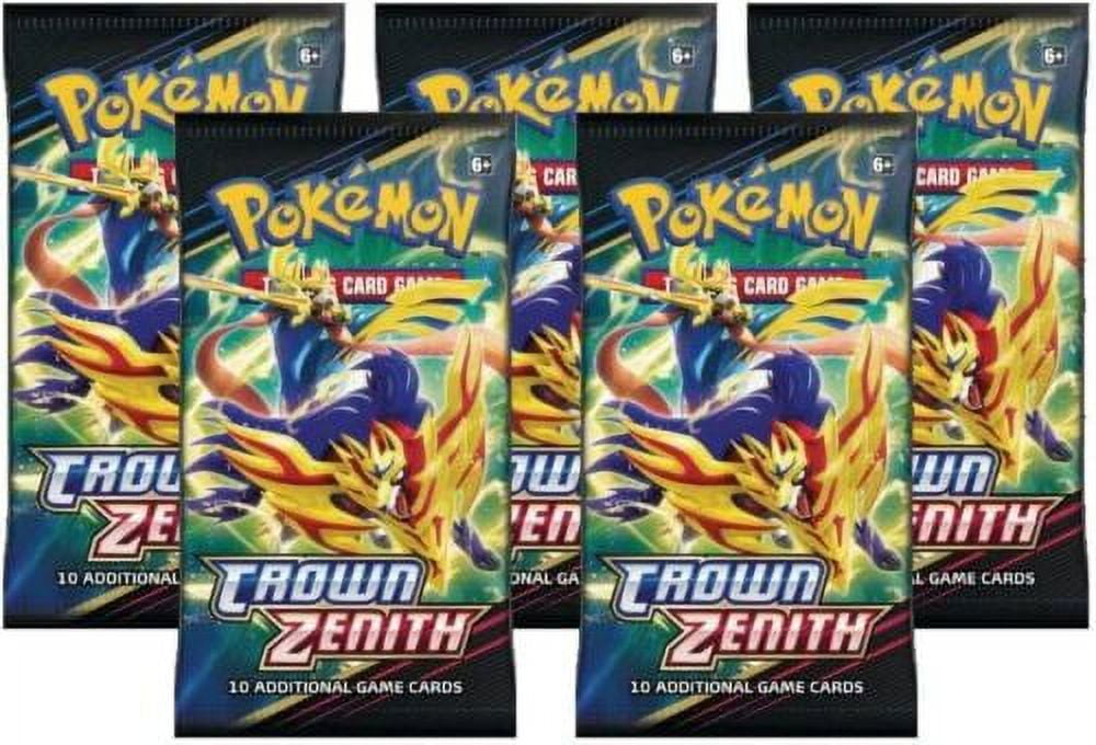 Pokemon Tcg Crown Zenith Booster Packs With Radiant Pokemon And Alternate Art Cards Lot Of 5 6066