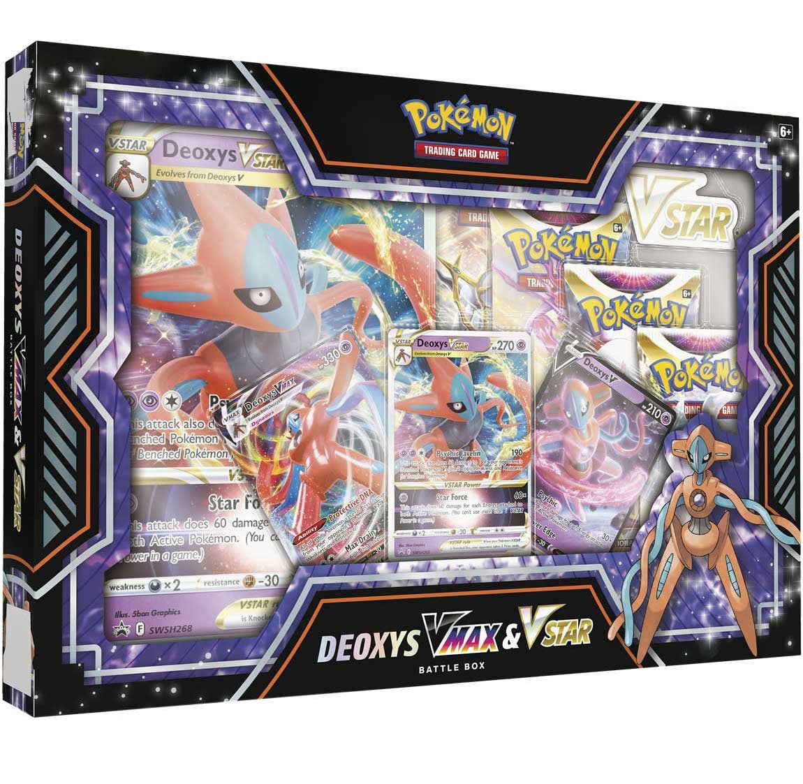 Pokemon TCG: Deoxys VMAX & VSTAR Battle Box [Card Game, 2 Players]