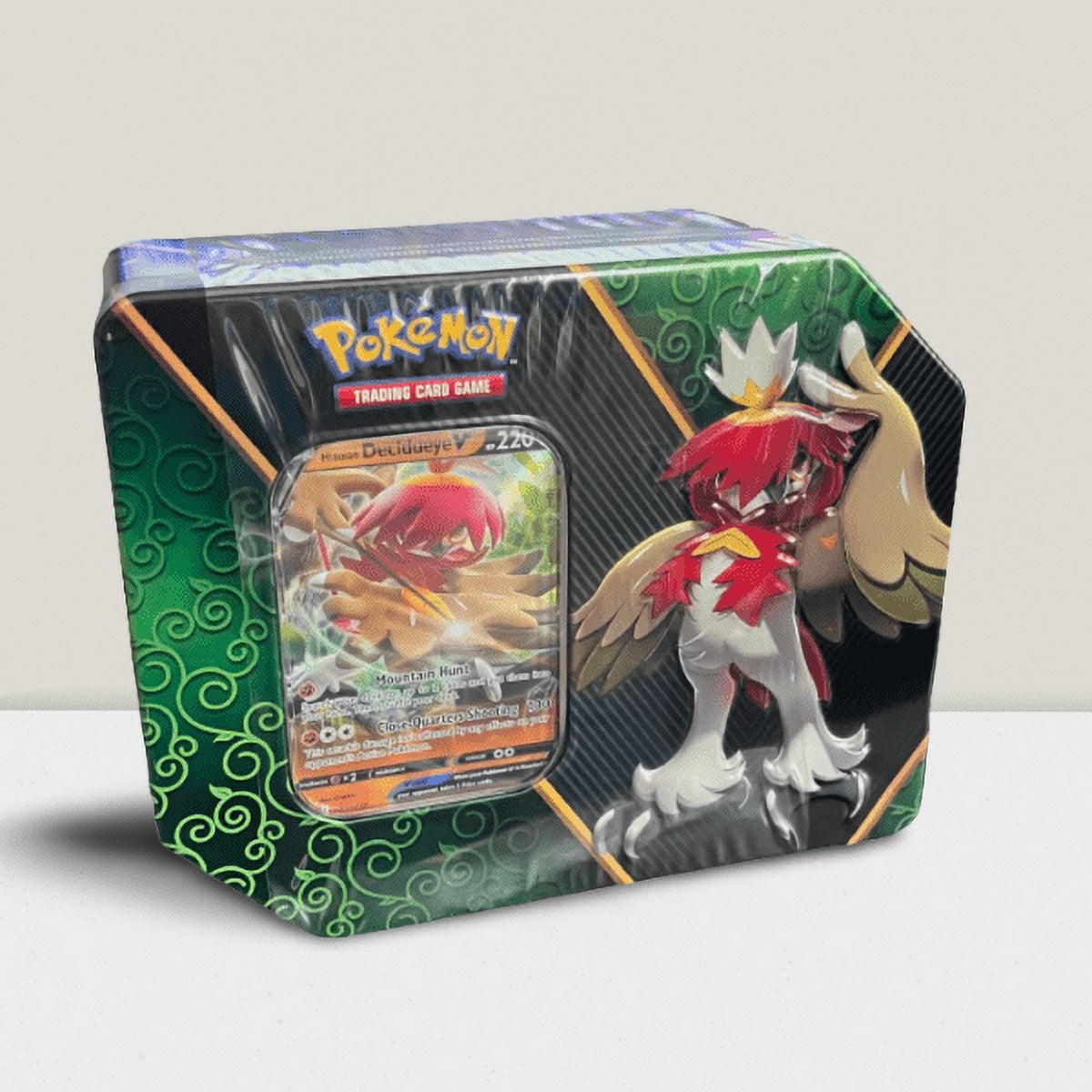 Pokemon TCG Divergent Powers Tin (Hisuian Decidueye V) Packs Plus