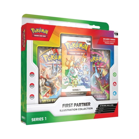 Pokemon TCG First Partner Illustration Collection Series 1 - Collectible Card Game