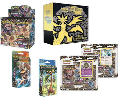 Og så videre mynte sej Pokemon TCG: Forbidden Light Sun & Moon Booster Box, Elite Trainer Box,  Both Theme Decks and Both 3 Pack Blisters - Walmart.com