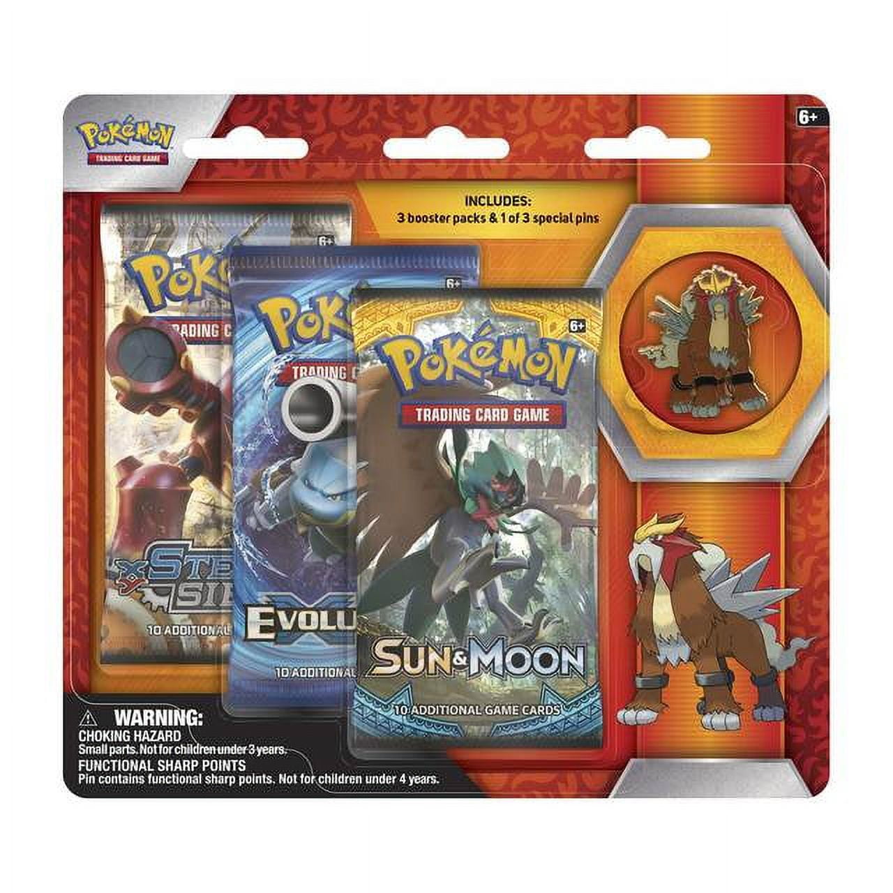 Raikou, Entei & Suicune Pokémon Pins (3-Pack)