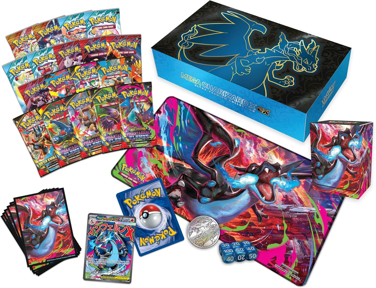 メガリザードンX ウルトラ　プレミアム　コレクション　UPC Pokemon-TCG-Mega-Charizard-X-