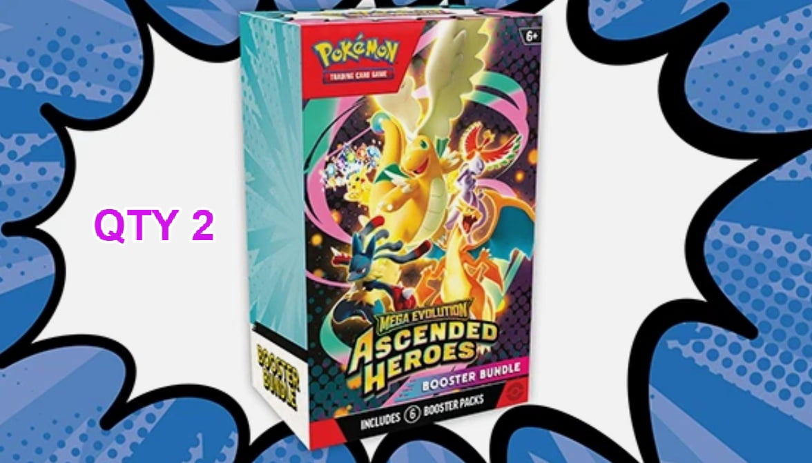 Pokemon TCG: Mega Evolution - Ascended Heroes Booster Bundle! (QTY 2)