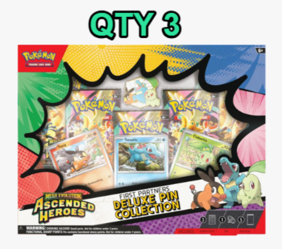 Pokemon TCG: Mega Evolution - Ascended Heroes First Partners