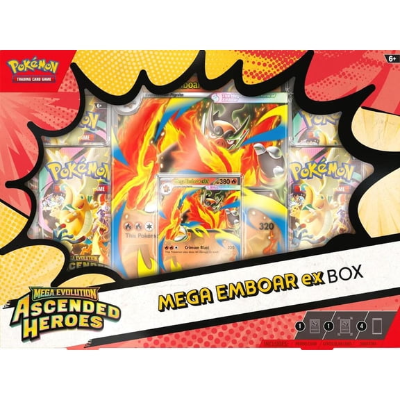 Pokemon TCG: Mega Evolution - Ascended Heroes Mega Emboar ex Box
