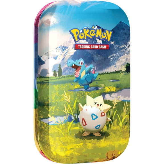Pokemon TCG: Mega EvolutionAscended Heroes Mini Tin: Togepi & Totodile (1 Sticker Sheet, a Pokmon Art Card & 2 Booster Packs)