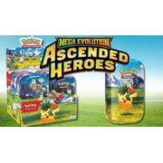 Collectible Pokemon TCG - Mega Evolution Ascended Heroes Sealed Mini Tin Display Box! 10 Tins