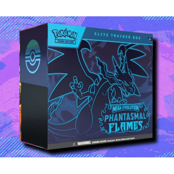 Pokemon TCG: Mega Evolution - Phantasmal Flames Elite Trainer Box! (ETB!)