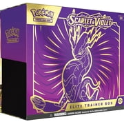 Pokemon TCG Scarlet and Violet Elite Trainer Box - Miraidon Purple 1 Full Art Promo Card, 9 Boosters and Premium Accessories