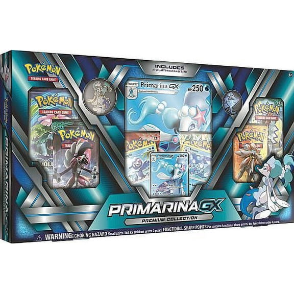 NEW Pokemon TCG: Sun & Moon Guardians Rising Primarina Premium GX Collection Box