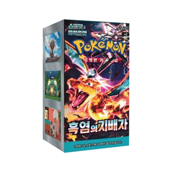 Pokemon TCG: Ruler of the Black Flame - Booster Box (Korean, 30 Booster Packs)