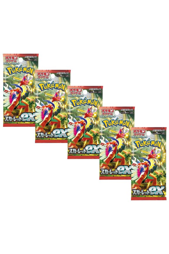 Pokemon TCG SV1S Scarlet & Violet Scarlet Ex Booster Pack 5-Pack Japanese Version