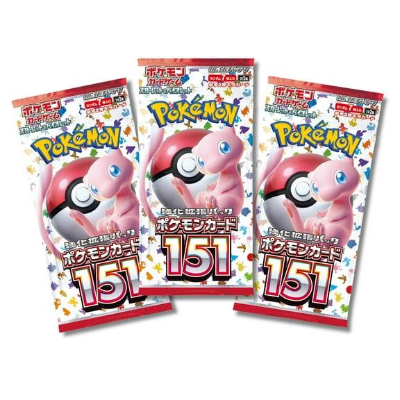 Pokemon TCG SV2A Scarlet & Violet 151 Booster Pack 3-Pack Japanese Version