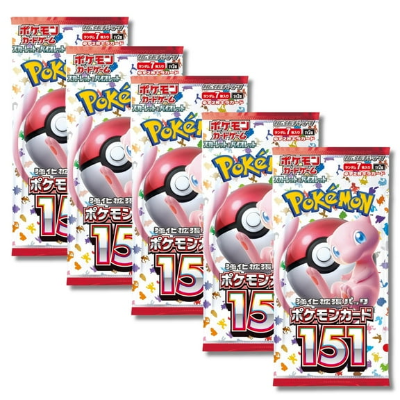 Pokemon TCG SV2A Scarlet & Violet 151 Booster Pack 5-Pack Japanese Version
