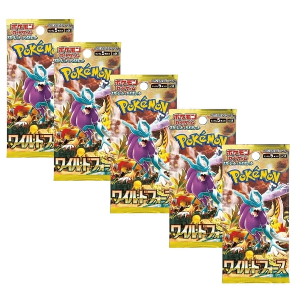 Pokemon TCG SV5K Scarlet & Violet Wild Force Booster Pack  5-Pack Japanese Version