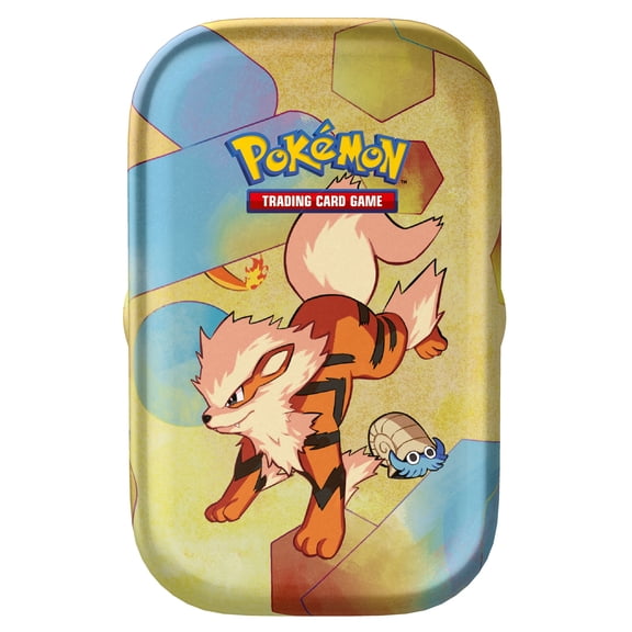 Pokemon TCG: Scarlet & Violet—151 Mini Tin – Arcanine (2 Booster Packs, 1 Coin & 1 Art Card)