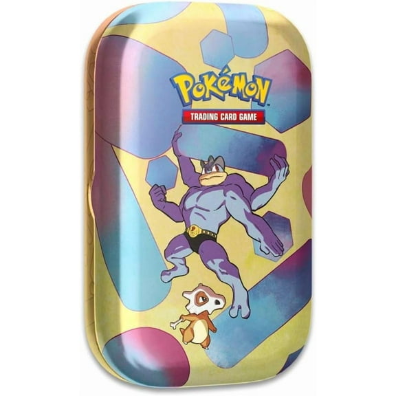 Pokemon TCG: Scarlet & Violet151 Mini Tin Machamp and Cubone (2 Booster Packs, 1 Coin & 1 Art Card)