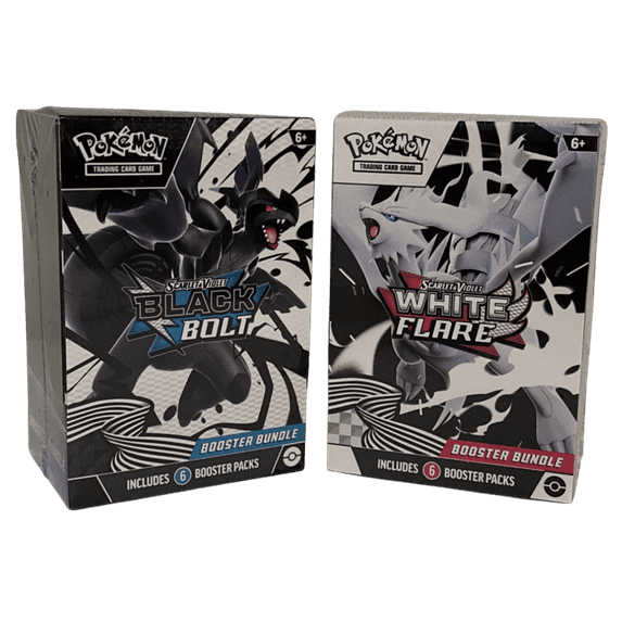 Pokemon TCG - Scarlet & Violet: Black Bolt & White Flare Booster Bundles!