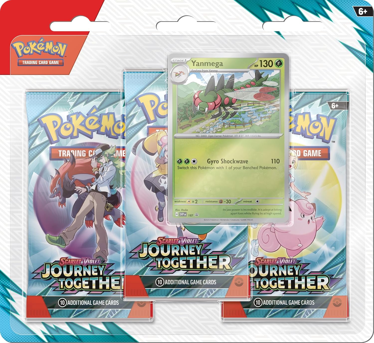 Pokemon TCG: Scarlet \u0026 Violet Journey Together Three-Booster Blister - Yanmega