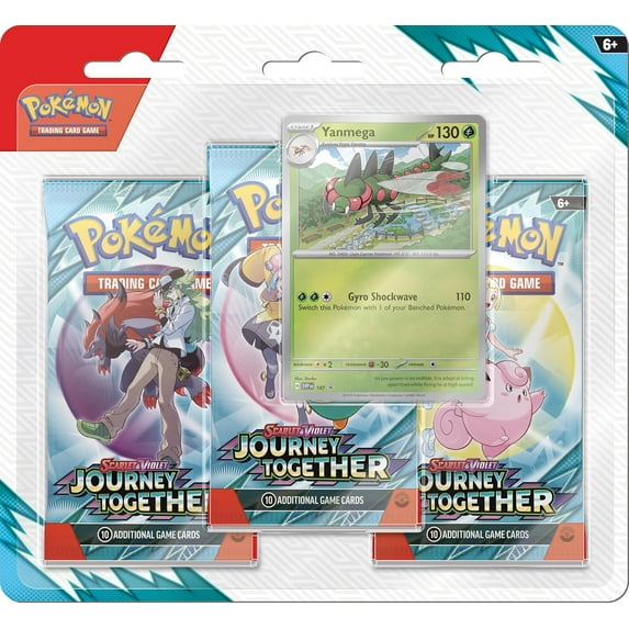 Journey Together Yanmega Promo Pokemon Scarlet & Violet Booster 3-Pack
