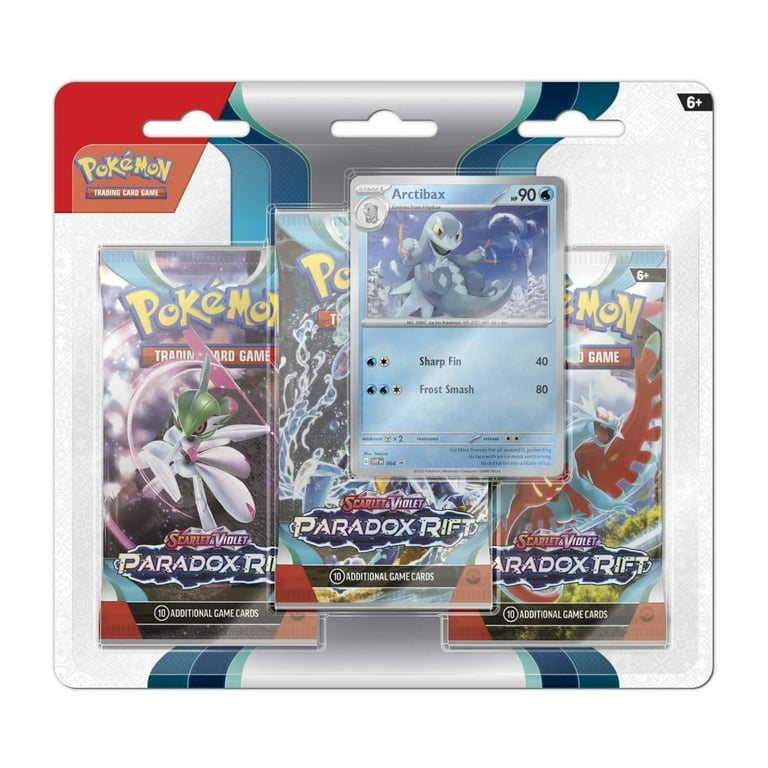 Pokemon TCG: Scarlet & Violet-Paradox Rift 3 Booster Packs & Arctibax Promo  Card - Walmart.com