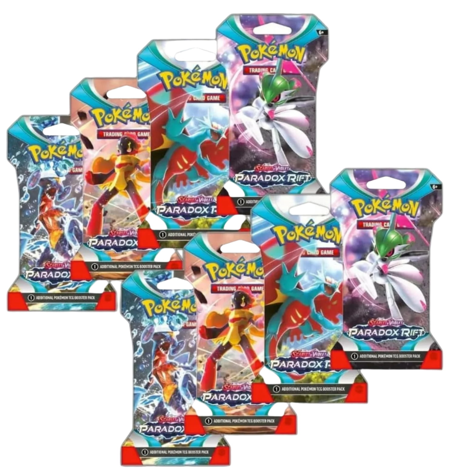 Pokemon TCG: Scarlet \u0026 Violet-Paradox Rift - 8 Sleeved Booster Packs