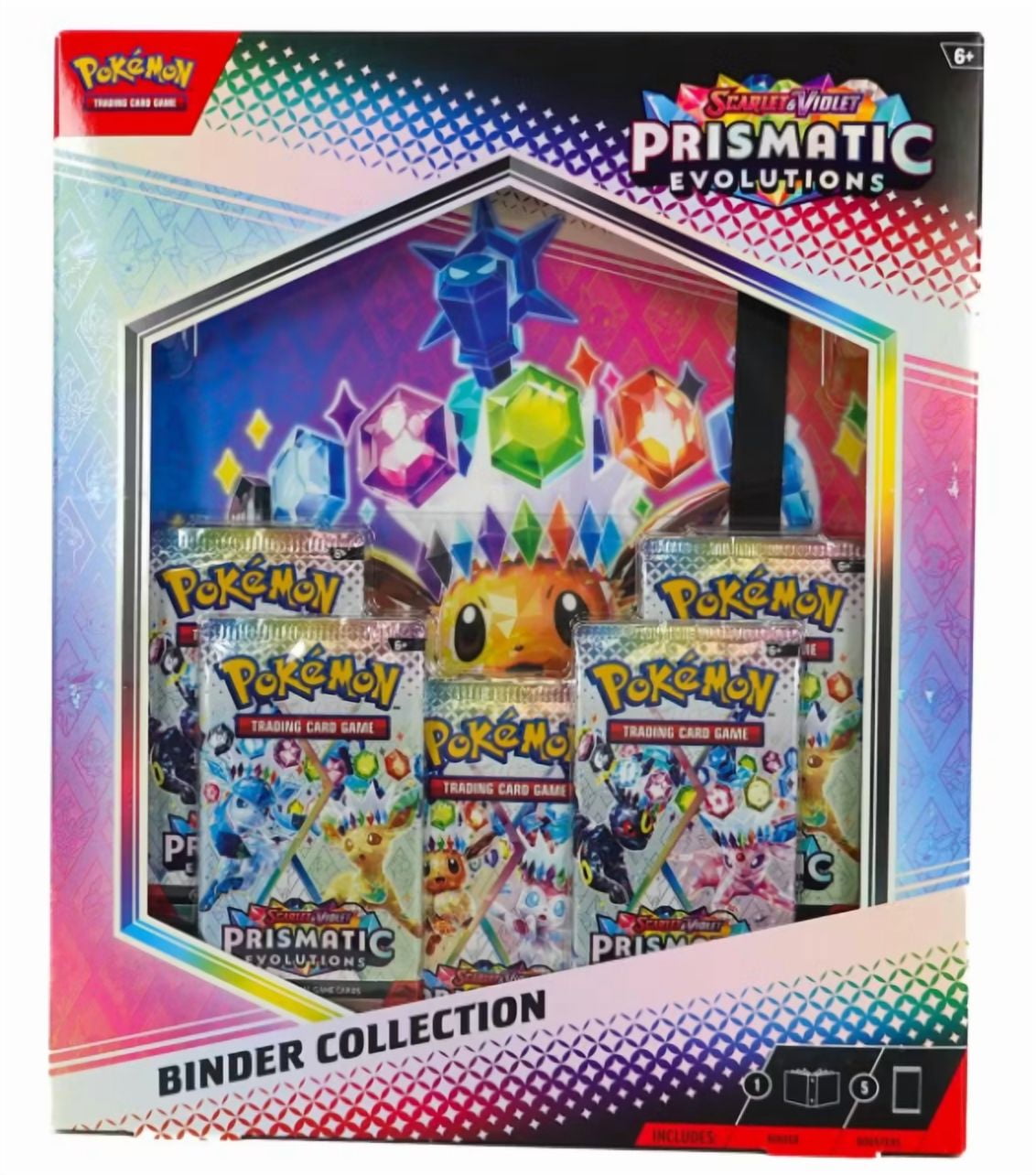 Pokemon TCG, Scarlet & Violet Prismatic Evolutions Binder Collection, Holds  378 Cards - Walmart.com