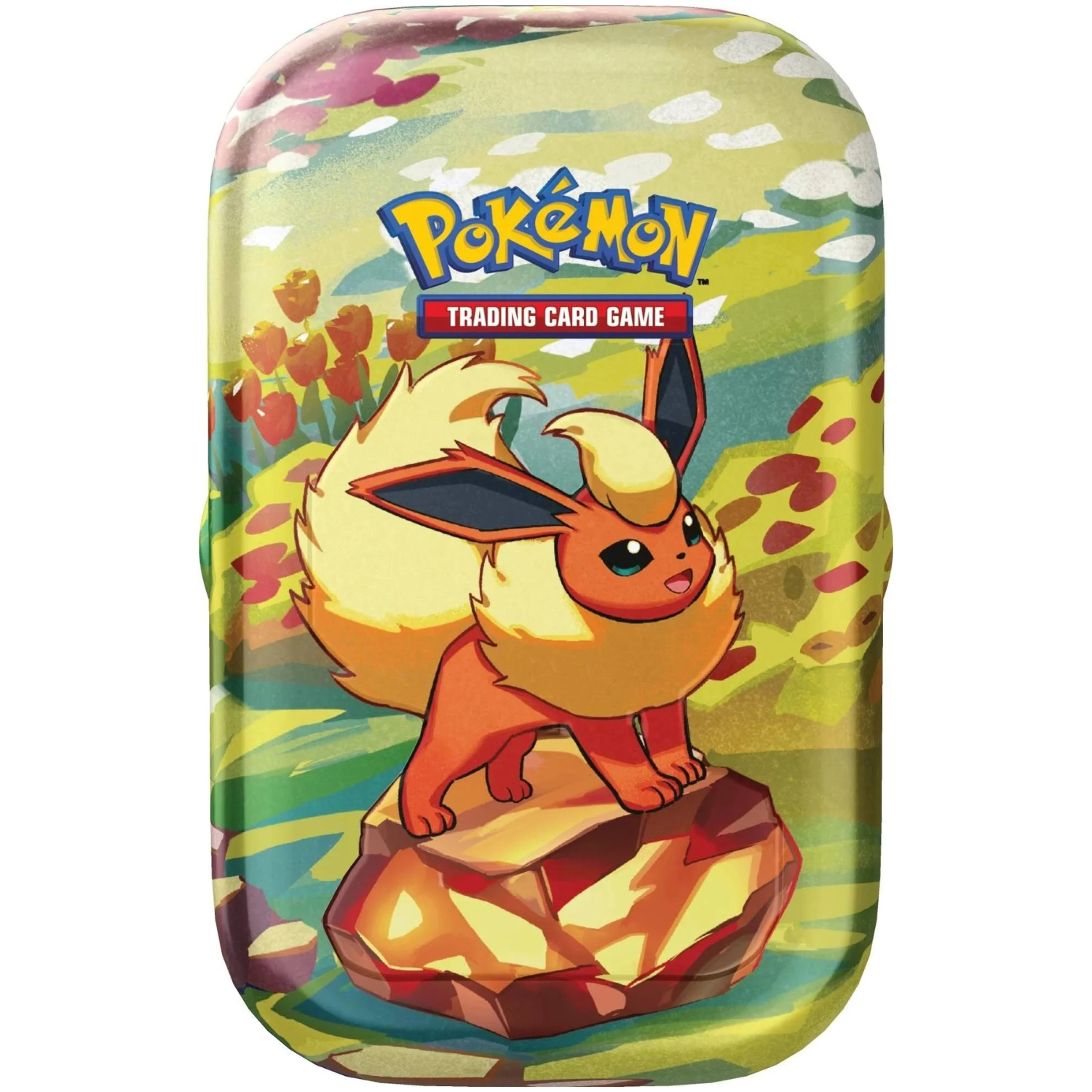 Pokemon TCG Scarlet \u0026 Violet Prismatic Evolutions Mini Tin | Flareon