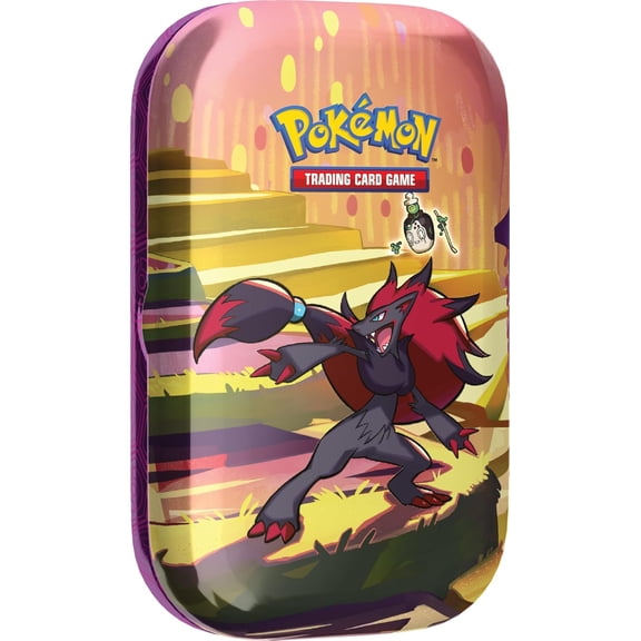 Pokemon TCG: Scarlet & VioletShrouded Fable Mini Tin  Zoroark (2 Booster Packs & 1 Sticker Sheet)
