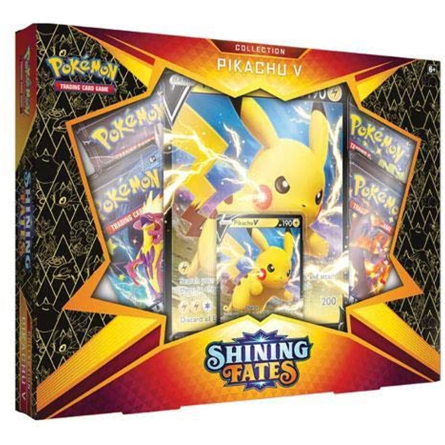Walmart Exclusive: Pokemon Pikachu V Shining Fates Collection - Includes 4  Booster Packs, Foil Promo & Oversize Card - Walmart.com