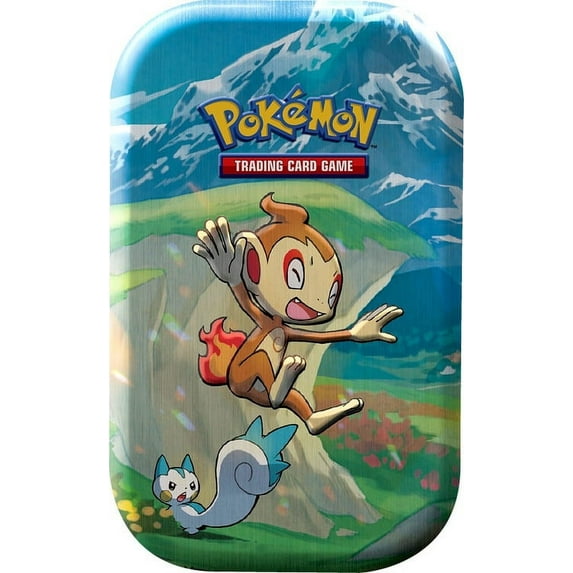 Pokemon TCG Sinnoh Stars Chimchar (and Pachirisu) Mini Tin Set (2 Booster Packs & Coin)