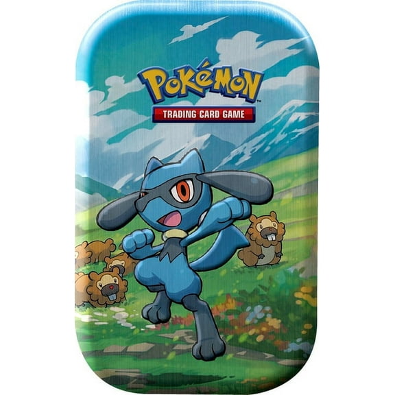 Pokemon Sinnoh Stars Riolu Mini Tin Set (2 Booster Packs & Coin)