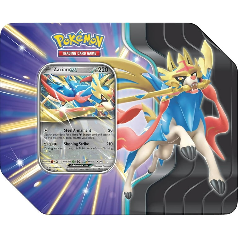 Pokemon Sword & Shield Slashing Legends Zacian ex Tin Set (5