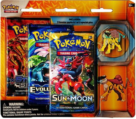 Legendary Beasts Raikou 3 Pack Blister w/ Pin (Pokemon) - Walmart.com